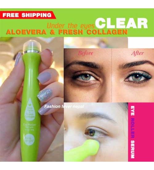 BABY BRIGHT Aloe Vera Fresh Collagen Eye Roller Serum Remove Dark Spots & Eye bags